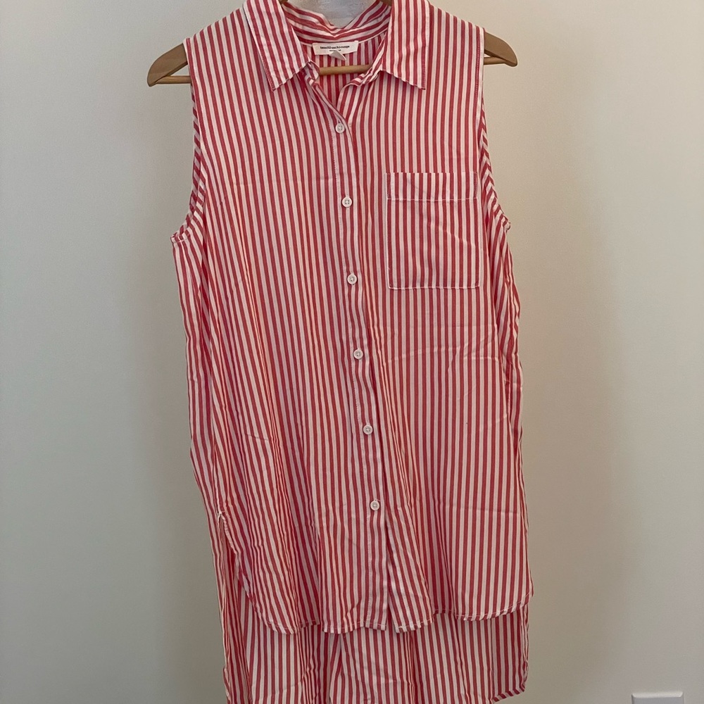 BeachLunchLounge Swim Coverup Shirt M/M